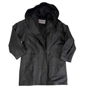 Women’s Winlit Vintage 90’s Leather Oversize Jacket Size Small!
